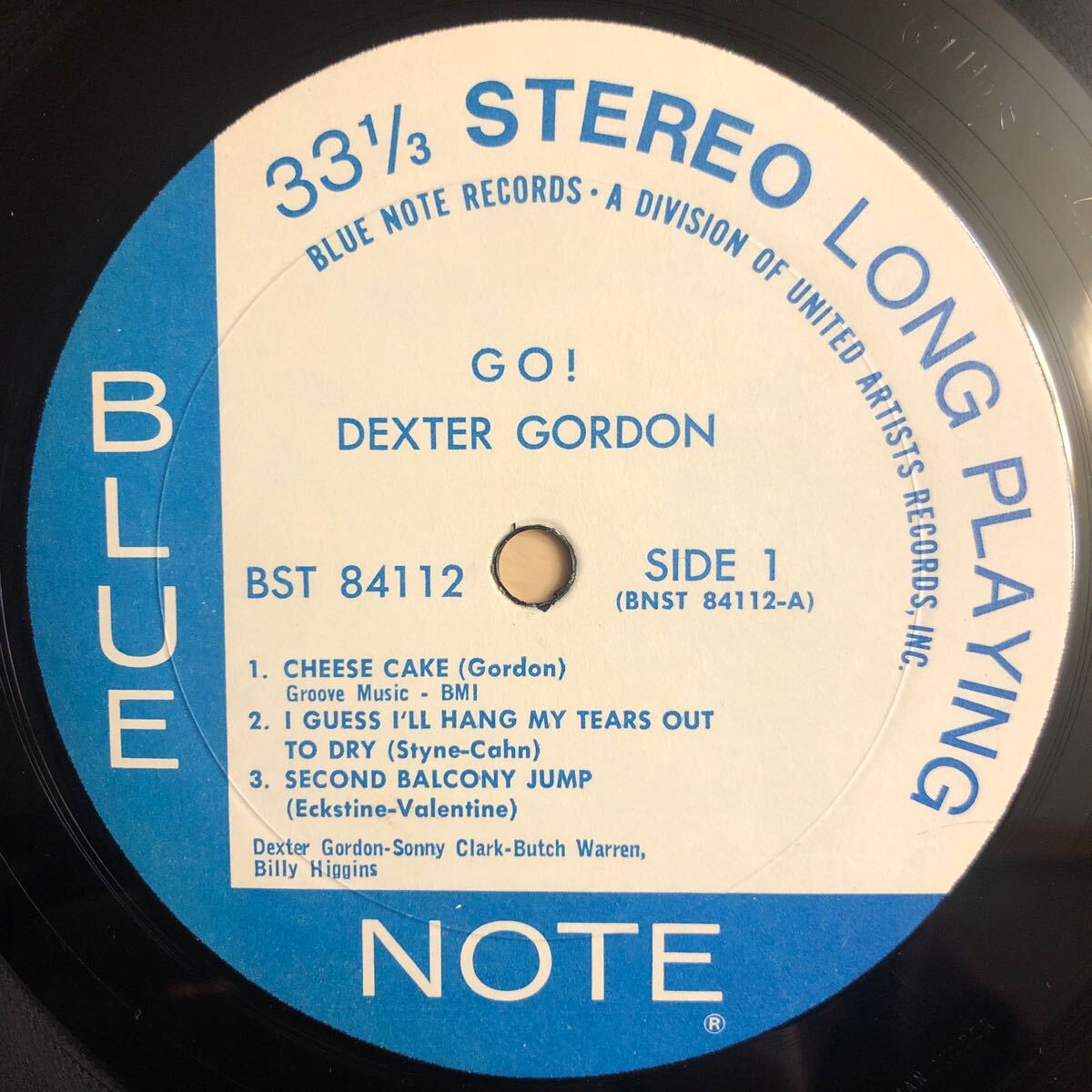 LP 両面VAN GELDER刻印 DEXTER GORDON/GO[US盤:青白UAラベル:BLUE NOTE BST84112:CS付き:SONNY CLARK(p)BILLY HIGGINS(dr)BUTCH WARREN(b)]の画像4