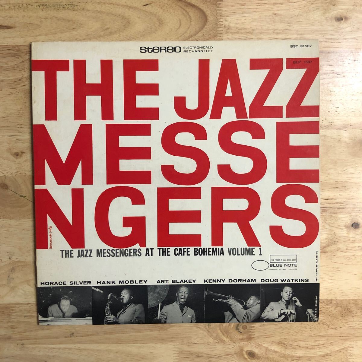 LP ART BLAKEY & THE JAZZ MESSENGERS/AT THE CAFE BOHEMIA VOLUME 1[US盤:'66年PRESS:青白LIBERTYラベル:BLUE NOTE BST-81507:CS付き]_画像1