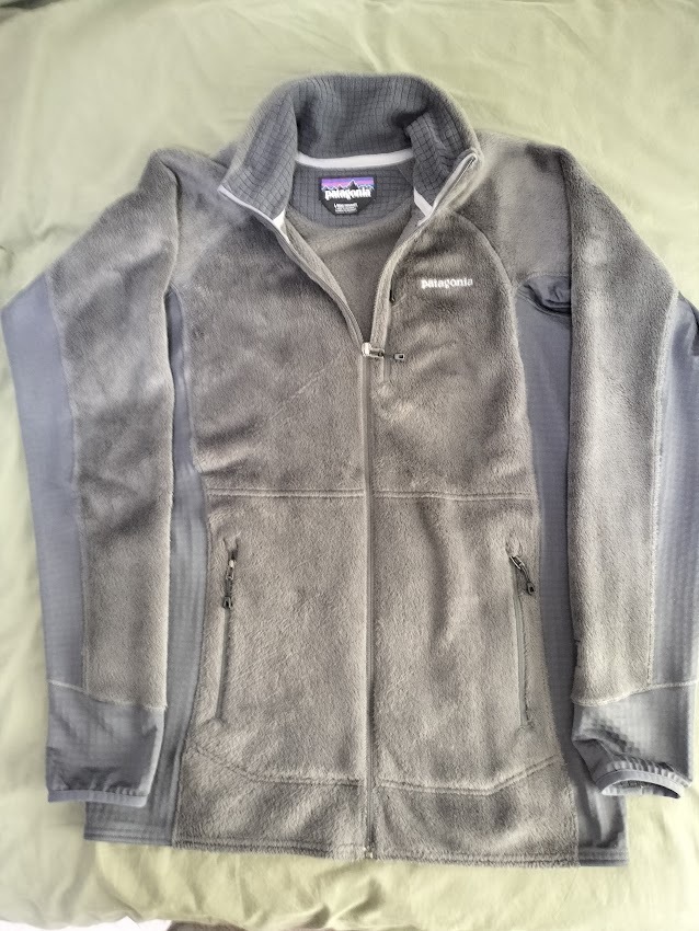 patagonia パタゴニア R2 JACKET MEN L グレー フリース 米国内購入品_画像1