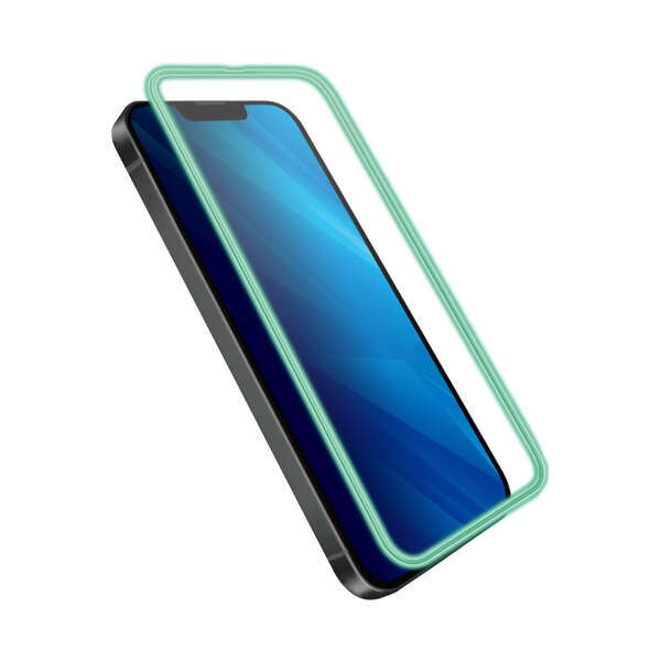 エレコム iPhone 14 Plus 13 Pro Max 蓄光フレーム 高透明 ブルーライトカット 液晶 保護フィルム PM-A22BFLGPBL 4549550262767_画像3