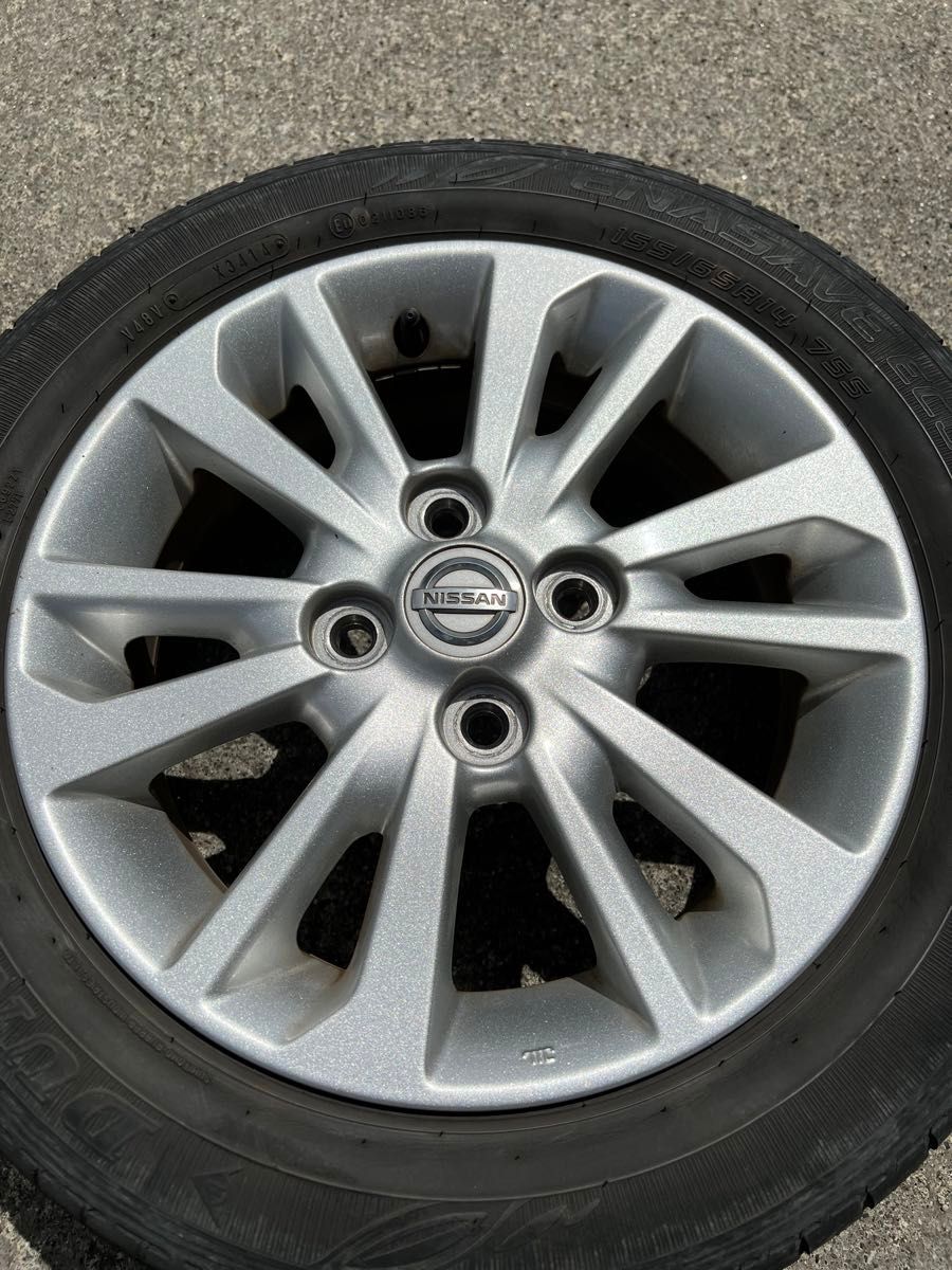 日産 純正ホイール タイヤ 155/65R14 75S - タイヤ、ホイール 日産 純正ホイール タイヤ 155/65R14 75S - タイヤ、ホイール