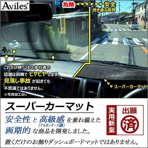 【新開発 反射防止】ハイエース 200系 ワイド H16.08- ※1-6型対応 ※標準タイプも有【安全マット 当日発送 全国一律送料無料】_画像2