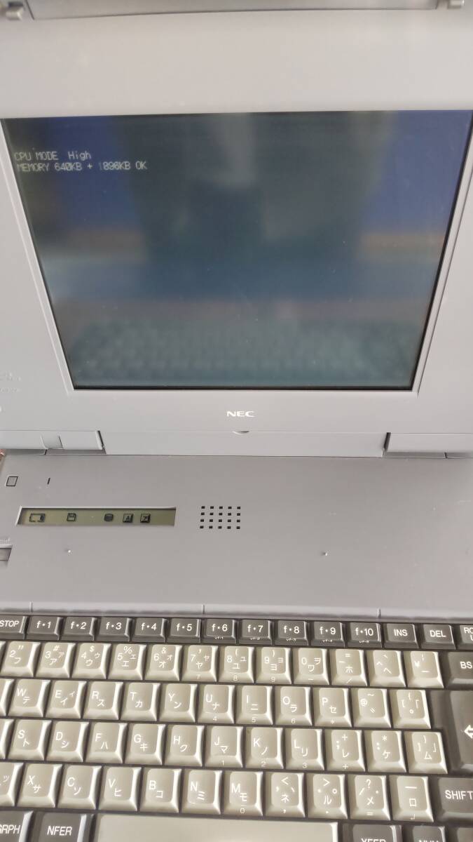  NEC PC-9821Np/340W 98ノートPC MADE IN JAPAN 初期状態に戻りましたの画像2