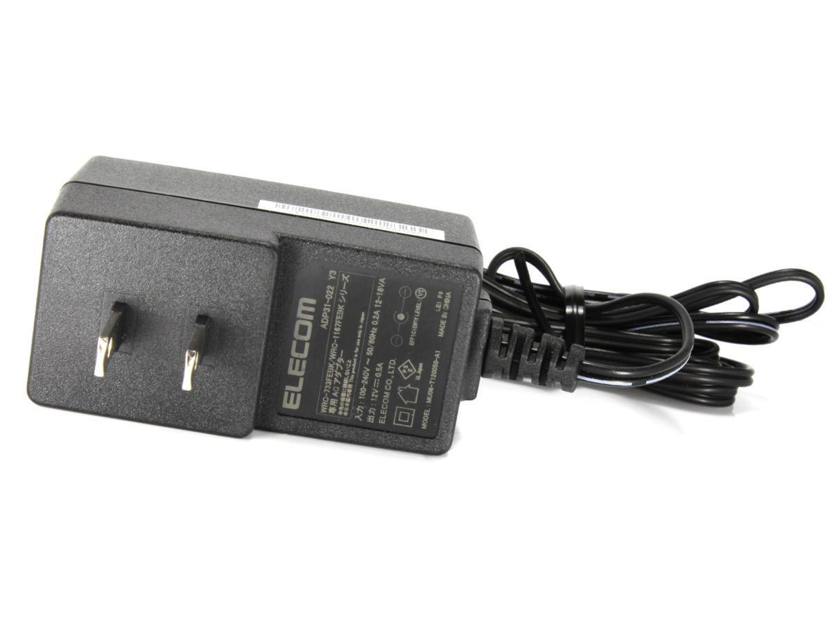 ELECOM made switching type AC adaptor ADP31-022(DC12V/0.5A)[ reuse corner goods ]