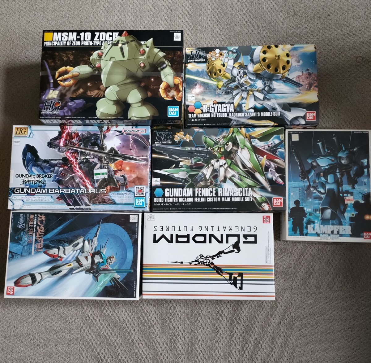 まとめ売り　ガンプラ　HG　旧キット　ゾック　Rギャギャ　ケンプファー　F91 バルバタウロス　フェニーチェ