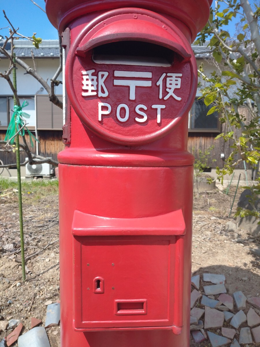  郵便ポスト ２分割可能  鍵付属 綺麗です 郵便ポスト本物 本物昭和レトロポスト  自宅まで指定業者が、お運びいたします。の画像4