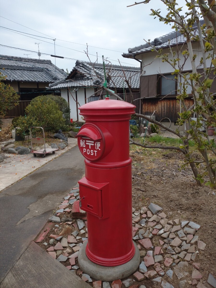  郵便ポスト ２分割可能  鍵付属 綺麗です 郵便ポスト本物 本物昭和レトロポスト  自宅まで指定業者が、お運びいたします。の画像9