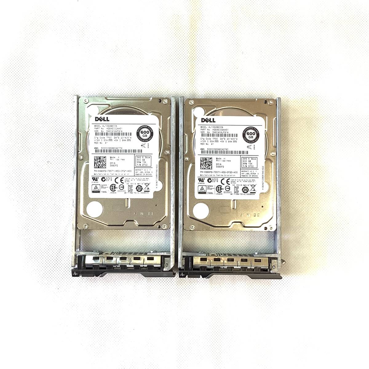 S6041763 DELL 600GB SAS 15K 2.5 -inch HDD 2 point [ used operation goods ]