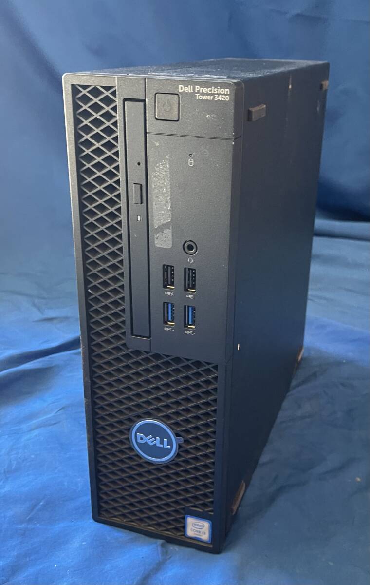 S60410232 Dell Precision Tower 3420(元々CORE i3搭載) 1点 【通電OK、本体のみ、複数出品】_画像1