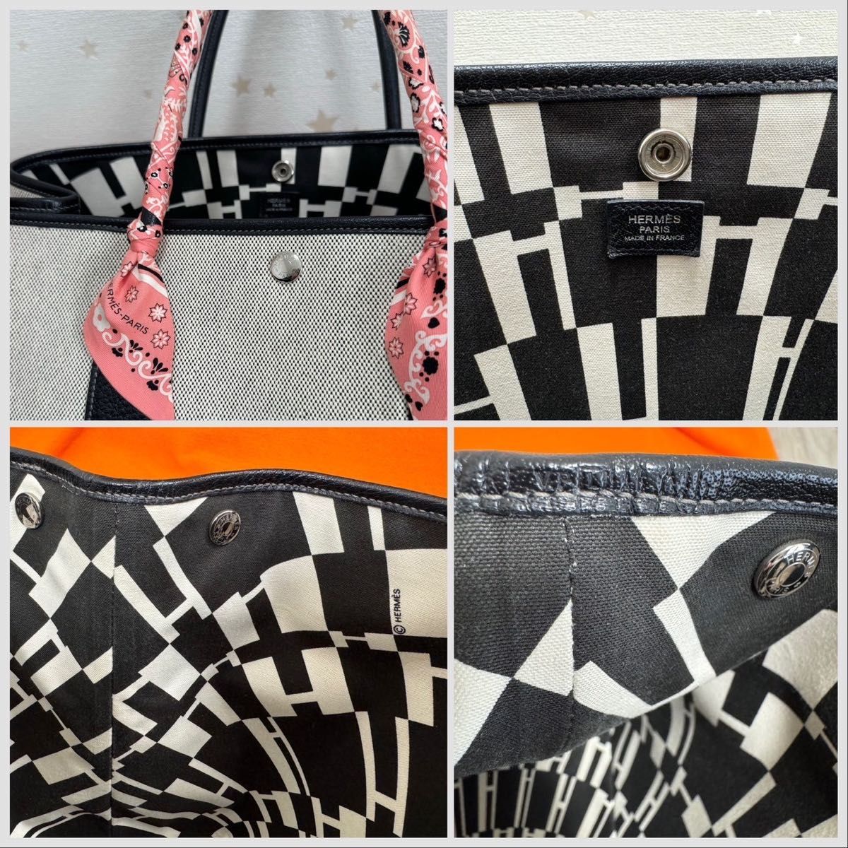 希少 限定品 完売品 美品 HERMES エルメス ガーデンパーティー 希少 限定品 完売品 美品 HERMES エルメス ガーデンパーティー