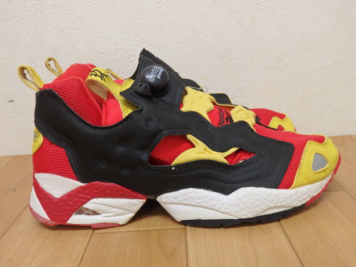 F5-6.4) Reebok / リーボック INSTAPUMP FURY / ポンプ フューリー 赤 / 黄 / 黒 / 白 26.5cm 未使用 タグ付き ジャンク品 経年劣化有の画像5