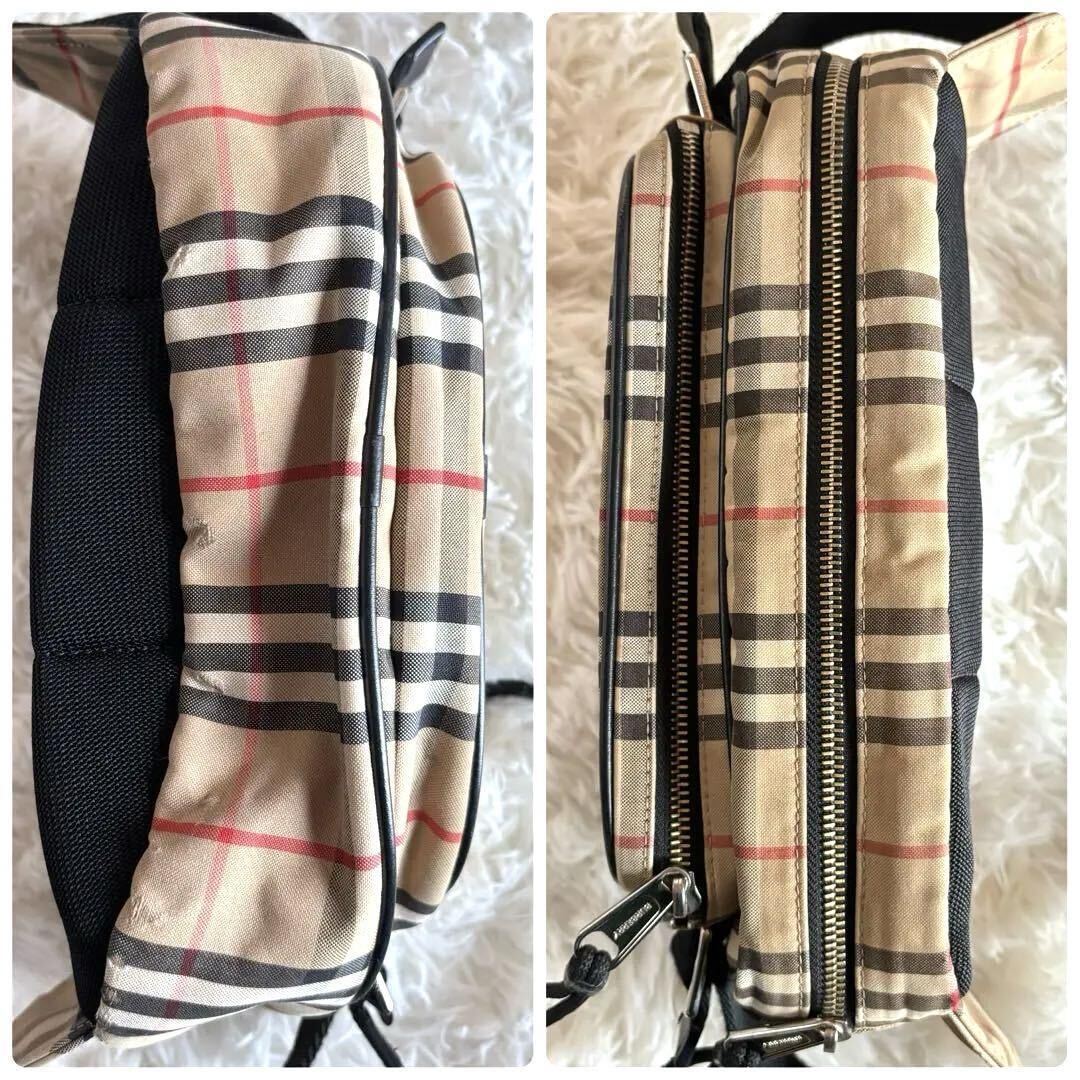 [ действующий * трудно найти ] Burberry Burberry поясная сумка сумка "body" noba проверка плечо Cross корпус бежевый мужской женский 