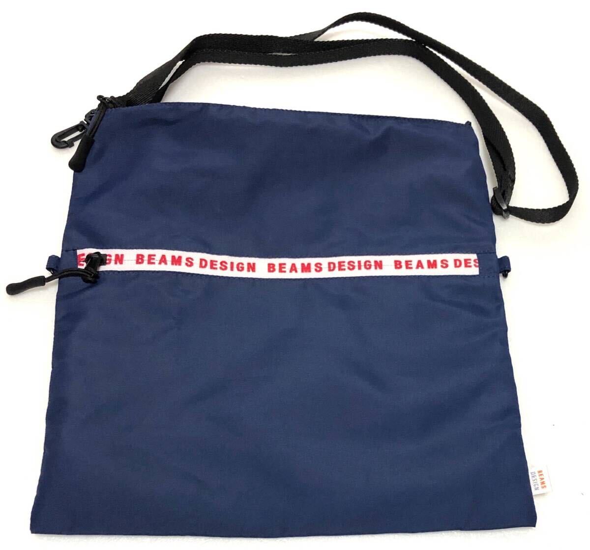 BEAMS Beams 2404037sakoshu navy shoulder bag 