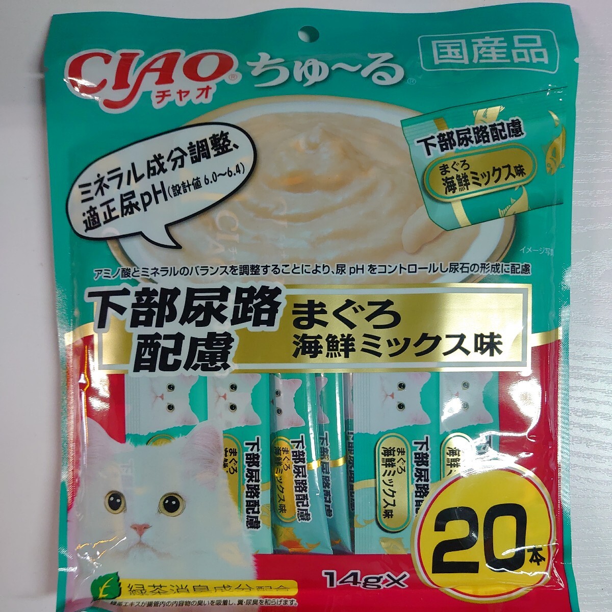 猫のおやつ いなば ちゅ～る チャオちゅーる 下部尿路配慮 20本入り 10袋_画像2