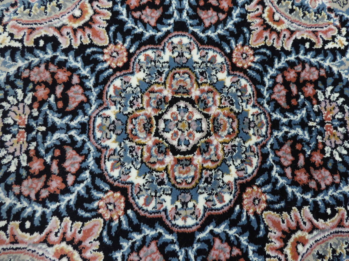 100 万ノット/豪華な色柄ペルシャ柄絨毯 玄関マット カーペット ラグ 高密度 ウィルトン 織り ペルシャ絨毯の本場 イラン産 ＋滑り止め g36_画像4