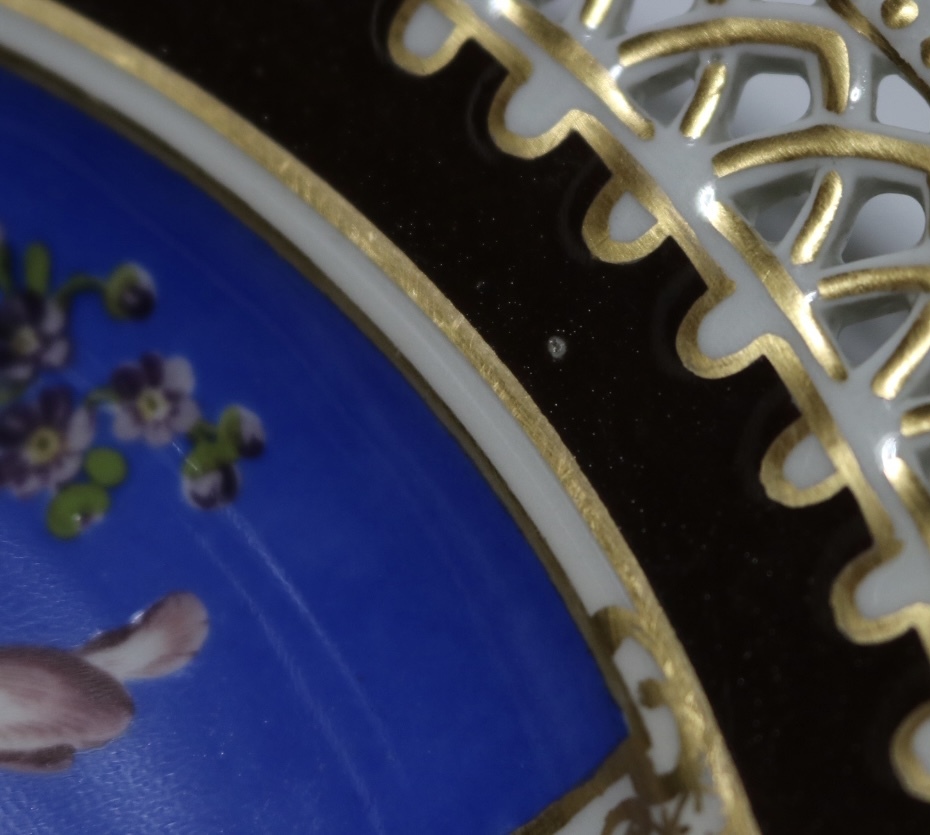 ベルリン王立磁器製陶所 飾り皿 プレート アンティーク品 /KPM ドイツ 西洋陶磁器 の画像6