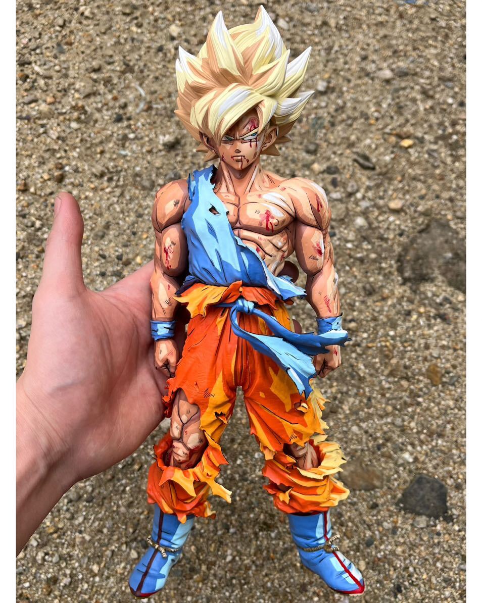 ドラゴンボールフィギュア SMSP孫悟空 スーパーサイヤ人 フィギュア フルリペイント 二次元彩色 リペイント DRAGON BALL SON GOKU 2D の画像7