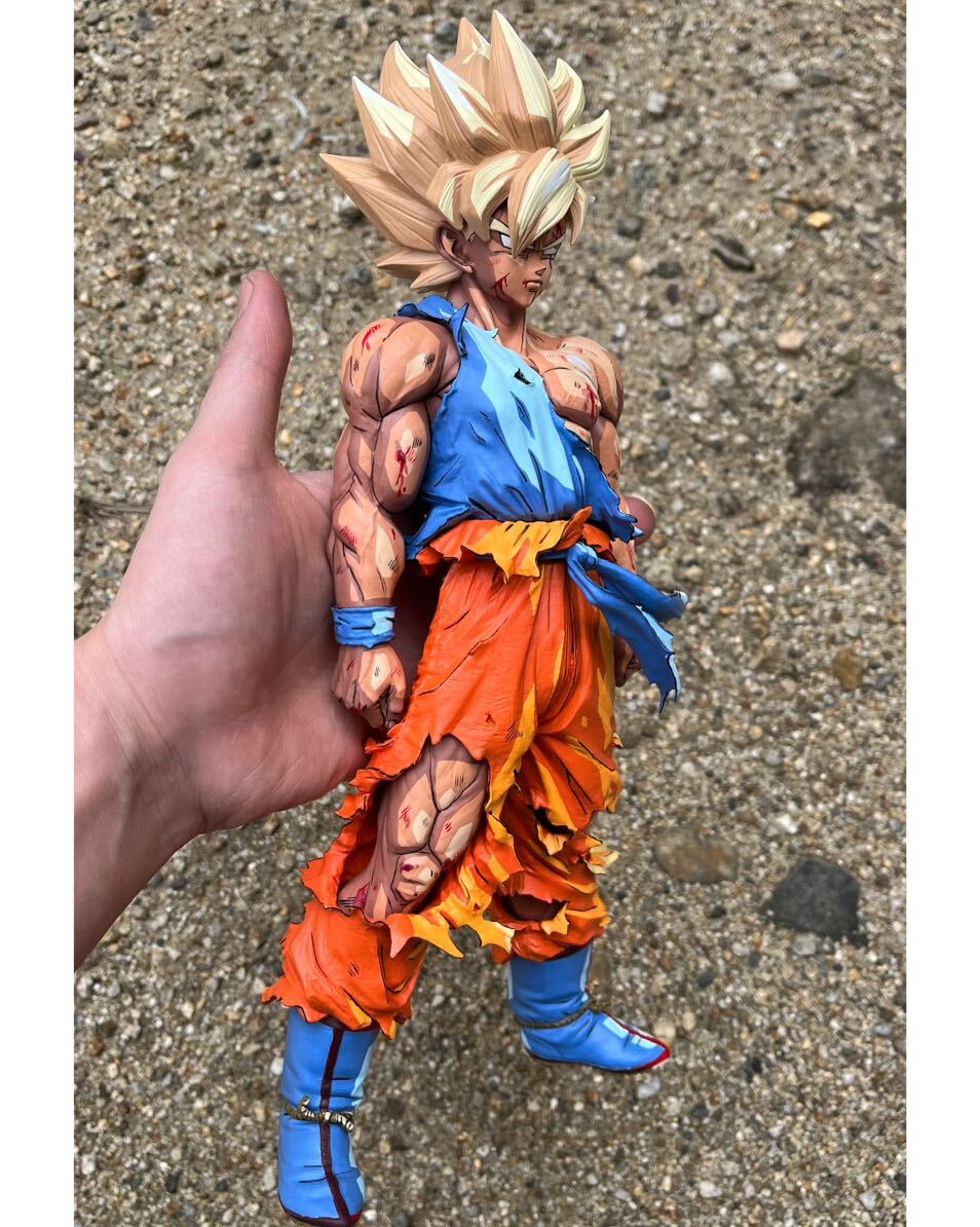 ドラゴンボールフィギュア SMSP孫悟空 スーパーサイヤ人 フィギュア フルリペイント 二次元彩色 リペイント DRAGON BALL SON GOKU 2D の画像8