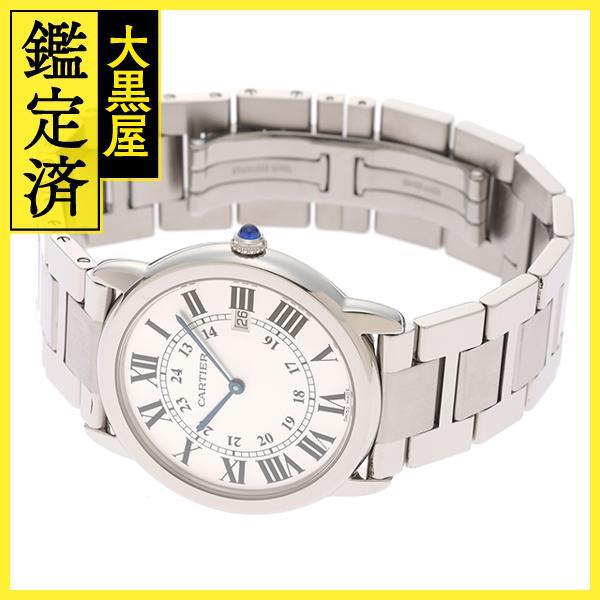 CARTIER　カルティエ　ロンドソロ LM　W6701005　SS　クオーツ　ホワイト文字盤　メンズ時計【432】214810362257_画像2