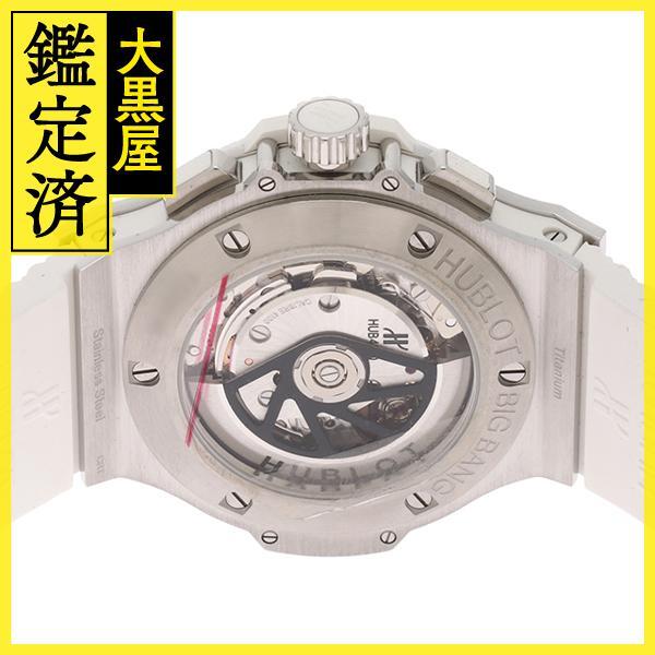 HUBLOT　ウブロ　ビックバン オールホワイト サンモリッツ　301.SE.230.RW　自動巻き　セラミック　ラバー　【431】_画像4