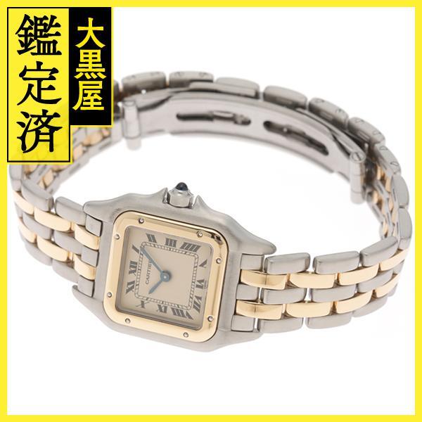 Cartier　カルティエ　パンテールSM　W25029B6　イエローゴールド/ステンレススチール　クォーツ　レディース　腕時計【200】C_画像3