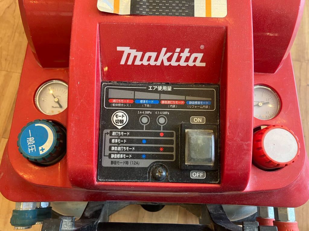 ●e◇ 170 makita マキタ エアコンプレッサ AC460XL 100V 50/60Hz エアーコンプレッサー 電動工具 中古品 動作品の画像6