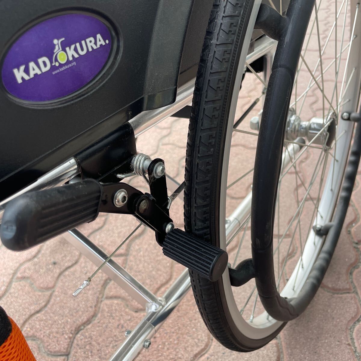 ZS240Z15 新品未使用 KADOKURA 車椅子 折りたたみ 介護 軽量 車いす の画像6
