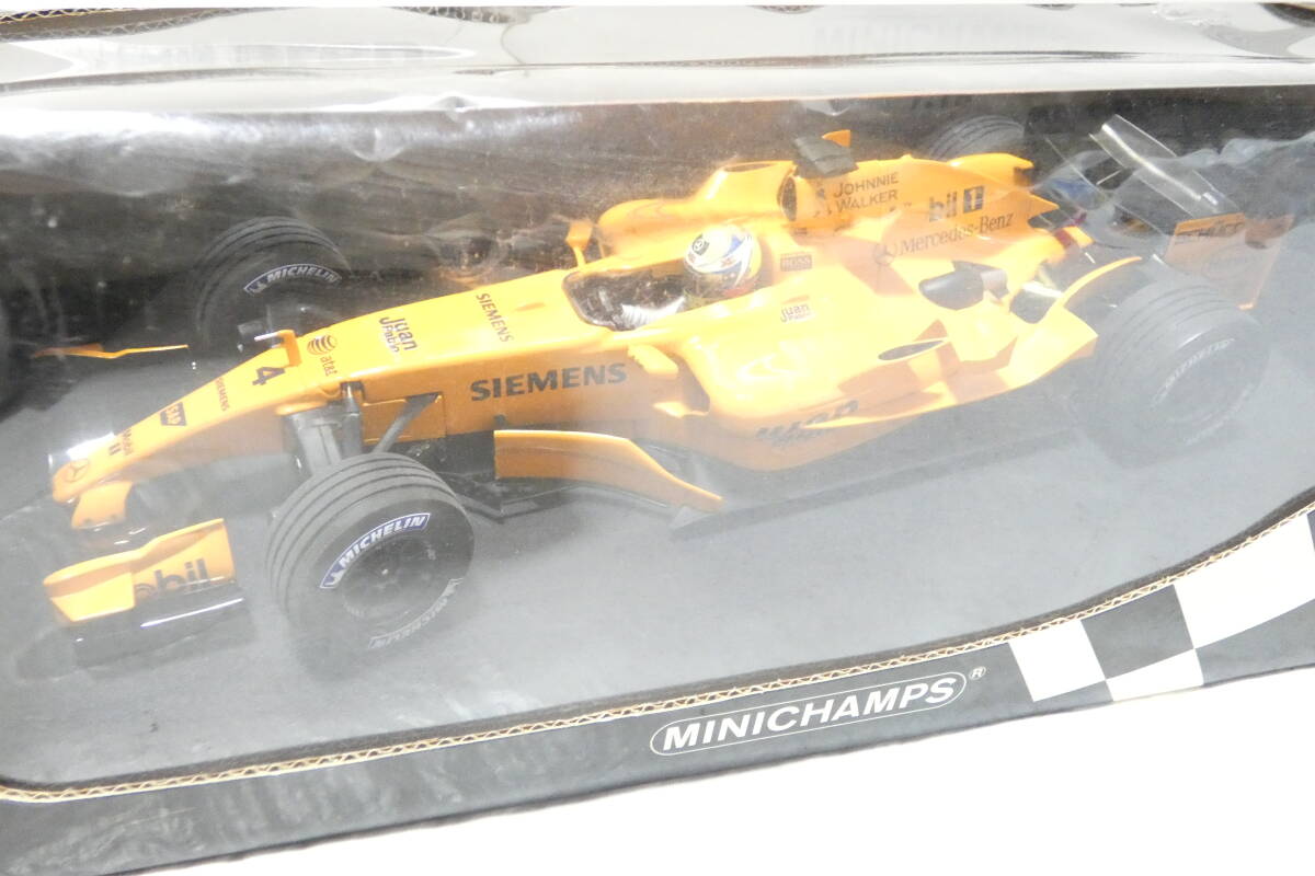 7208T/未使用★ミニチャンプス 1/18 マクラーレン メルセデス MP4-21 J.P.MONTOYA INTERIM LIVERY 2006_画像2