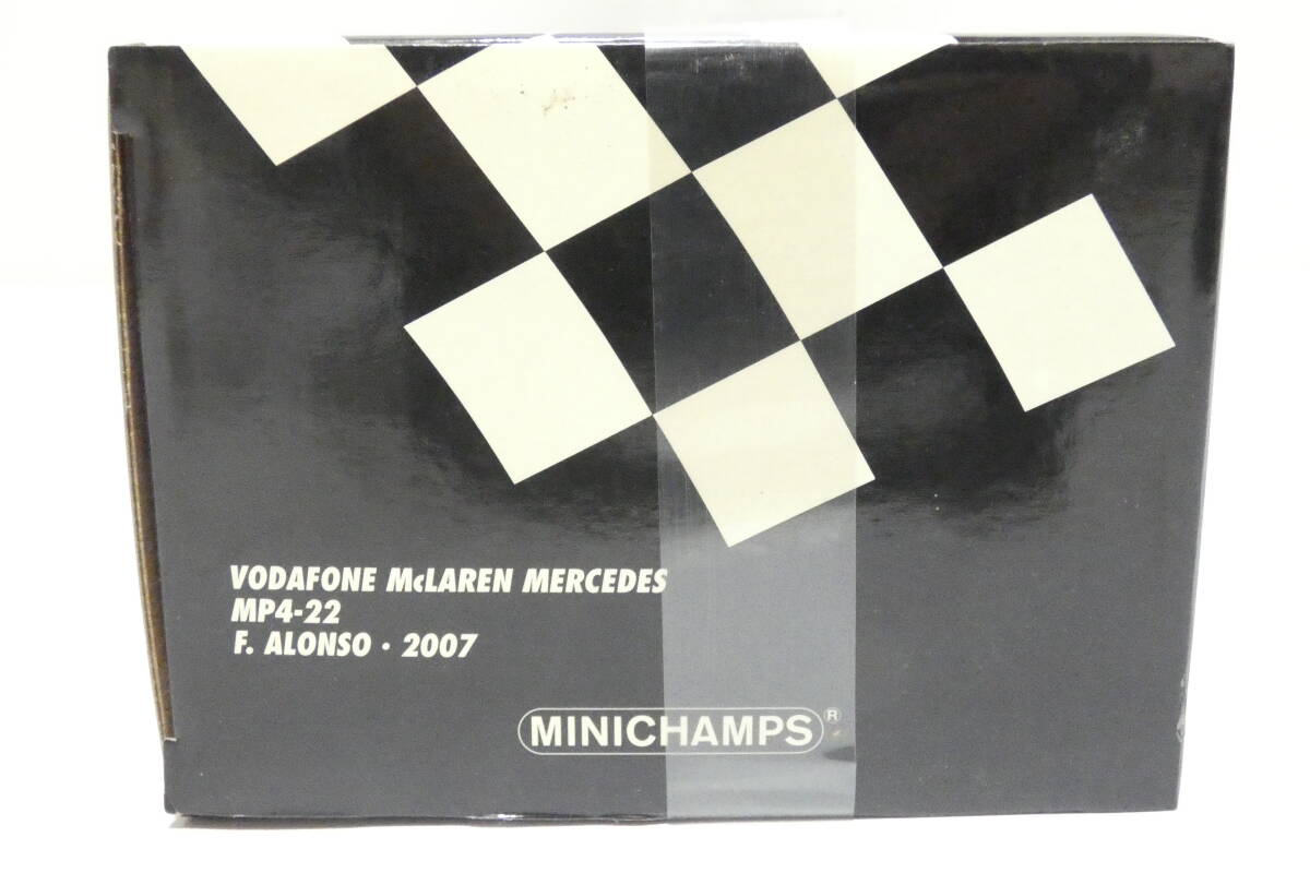 7228T/未使用★ミニチャンプス 1/18 ボーダフォン マクラーレン メルセデス MP4-22 F.Alonso Showcar 2007 #1の画像5