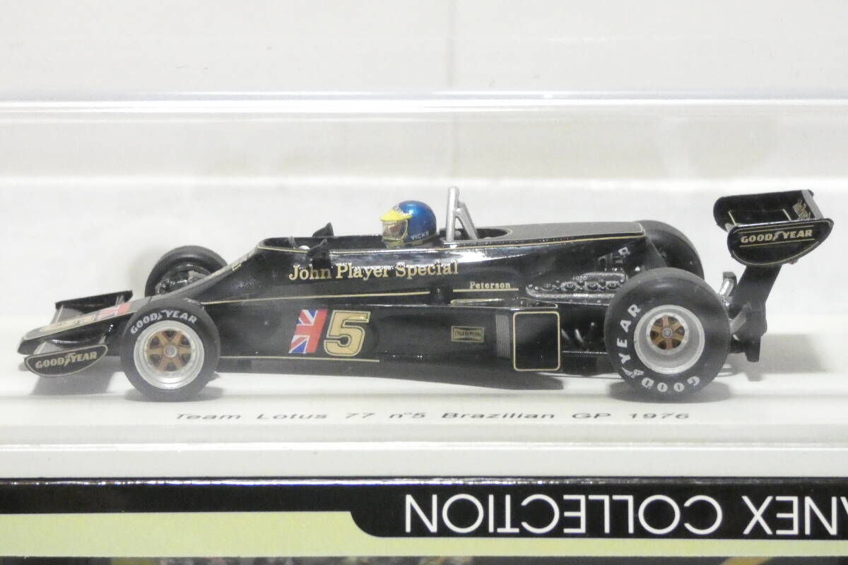 7280T/未開封★スパーク SPARK PLANEX COLLECTION 1/43 Team Lotus 77 #5 Brazilian GP 1976&Monaco GP 1976 #6/ブラジル モナコGPの画像5