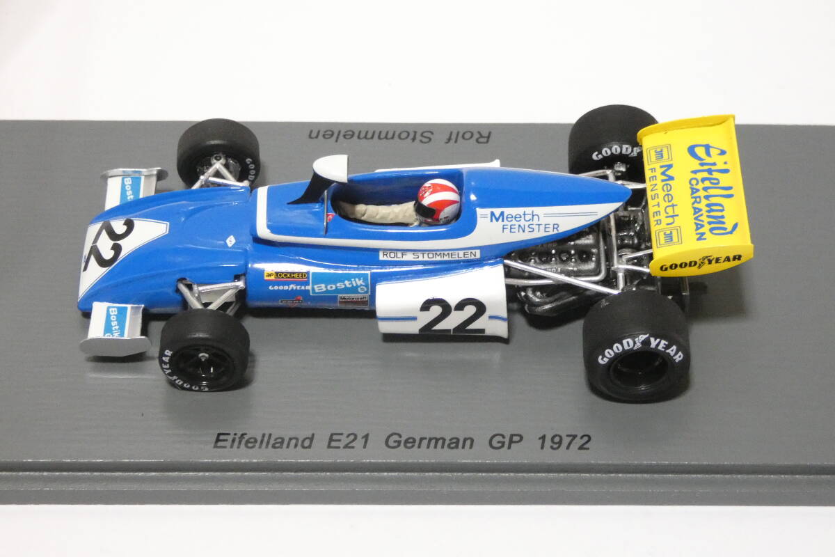 7297T/Spark スパーク 1/43 リアル Rial ARC1 No.22 4th US GP 1988 Andrea de Cesaris＆Eifelland E21 German GP 1972/ミニカーの画像3