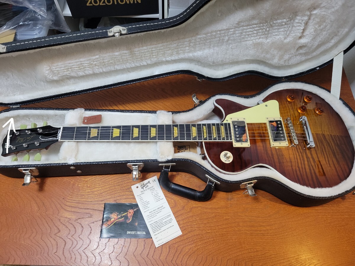 最終出品 送料込み ノーブランド レプリカ レスポールスタンダード ギブソン Gibson ハードケースの画像1