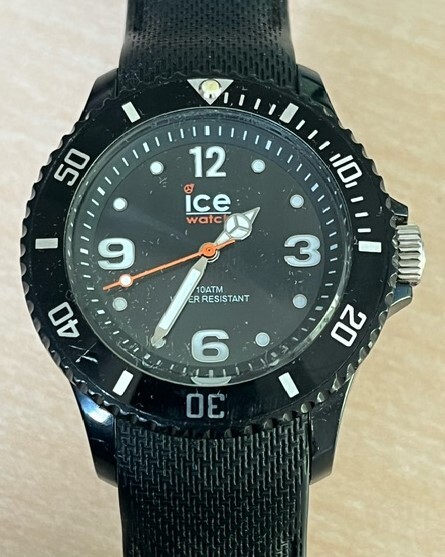 ice watch アイスウォッチ クォーツ 腕時計 黒 ブラック メンズ 007277 の画像7