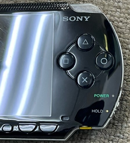 PSP PlayStation портативный PSP-1000 корпус только чёрный черный Sony SONY адаптер нет аккумулятор нет электризация проверка settled первый период . settled 