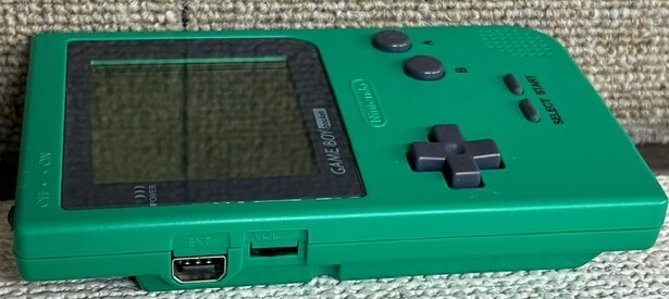 １円スタート　Nintendo　任天堂　ニンテンドー GBP ゲームボーイポケット 本体 MGB-001 グリーン　緑　通電のみ確認　中古　ジャンク_画像7