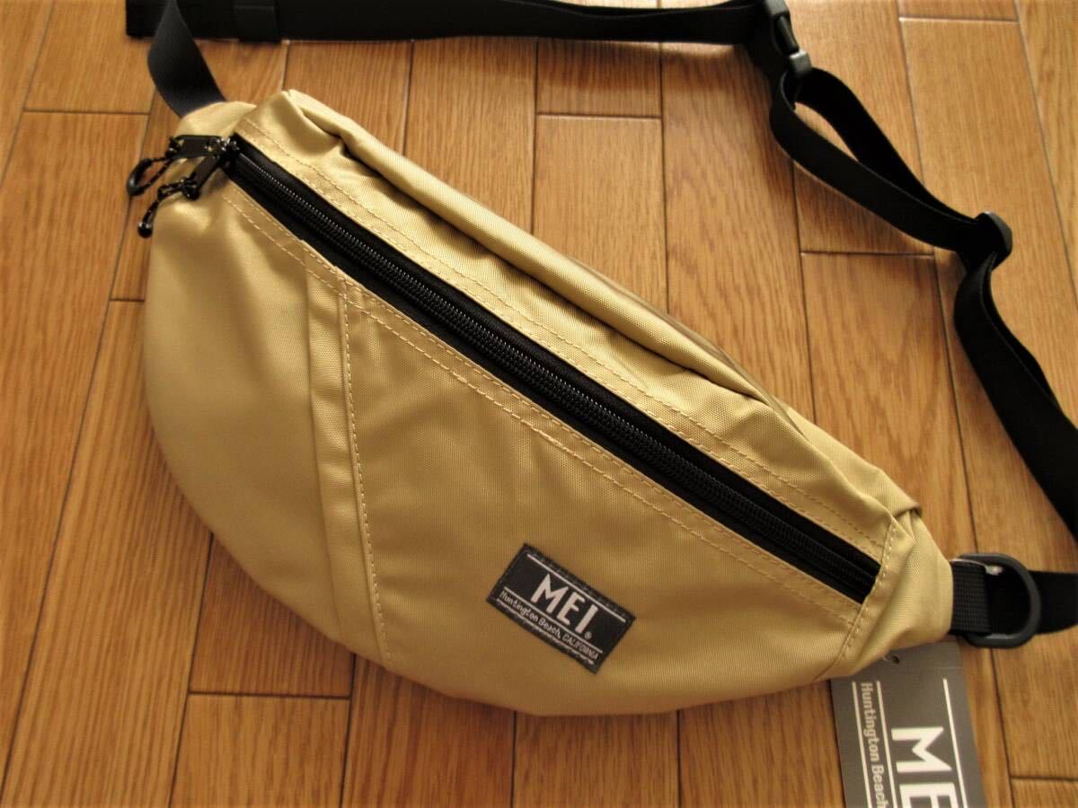 MEImei waist bag ( beige ) BOTTOMLINE body bag belt bag M i- I 