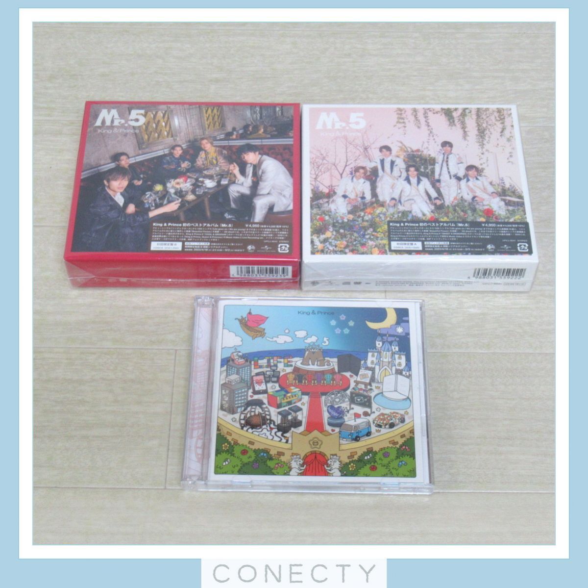 【良品】King＆Prince CD 3点セット★Mr.5 初回限定盤A/B/通常盤★キンプリ【J1【S1の画像1