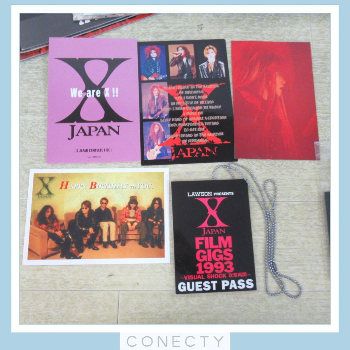 当時物★XJAPAN ファンクラブ会報 23冊★FC/X-PRESS/First Class/SULLIVAN/HIDE★現状品/不揃い/キーホルダー/指輪/ミラー 等【B1【S2の画像3