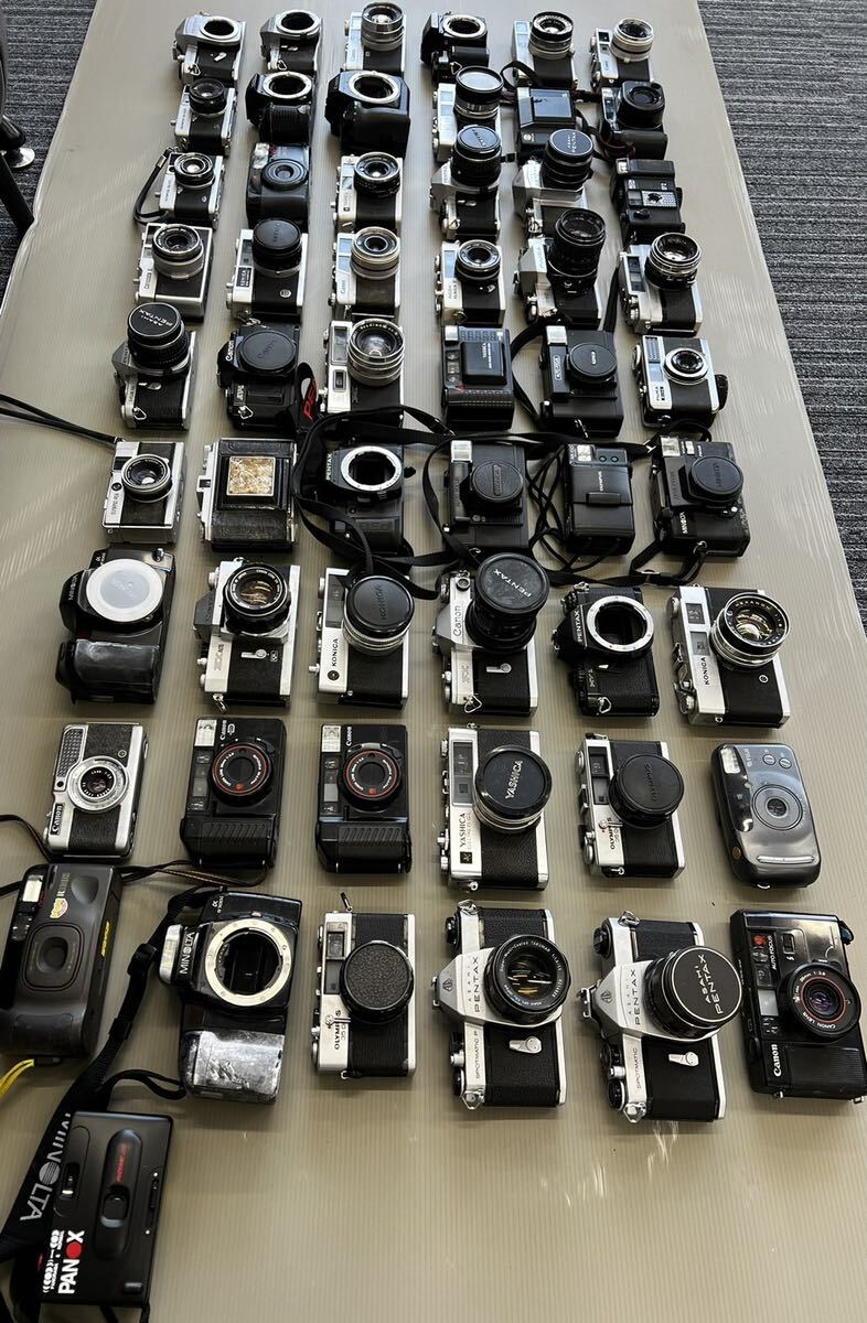 ③【カメラ約30キロまとめ売り】55台 Nikon Canon FUJIFILM PENTAX SONY Nikon OLYMPUS Konica Mamiya 一眼レフ フィルムカメラ 二眼レフ の画像6