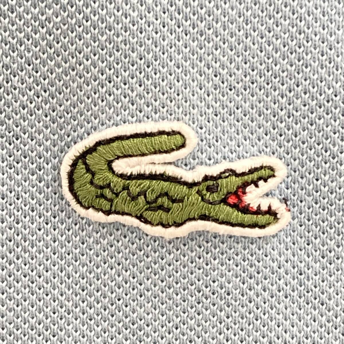 LACOSTE ラコステ　半袖　ポロシャツ　メンズ　水色　ライトブルー　日本製_画像5