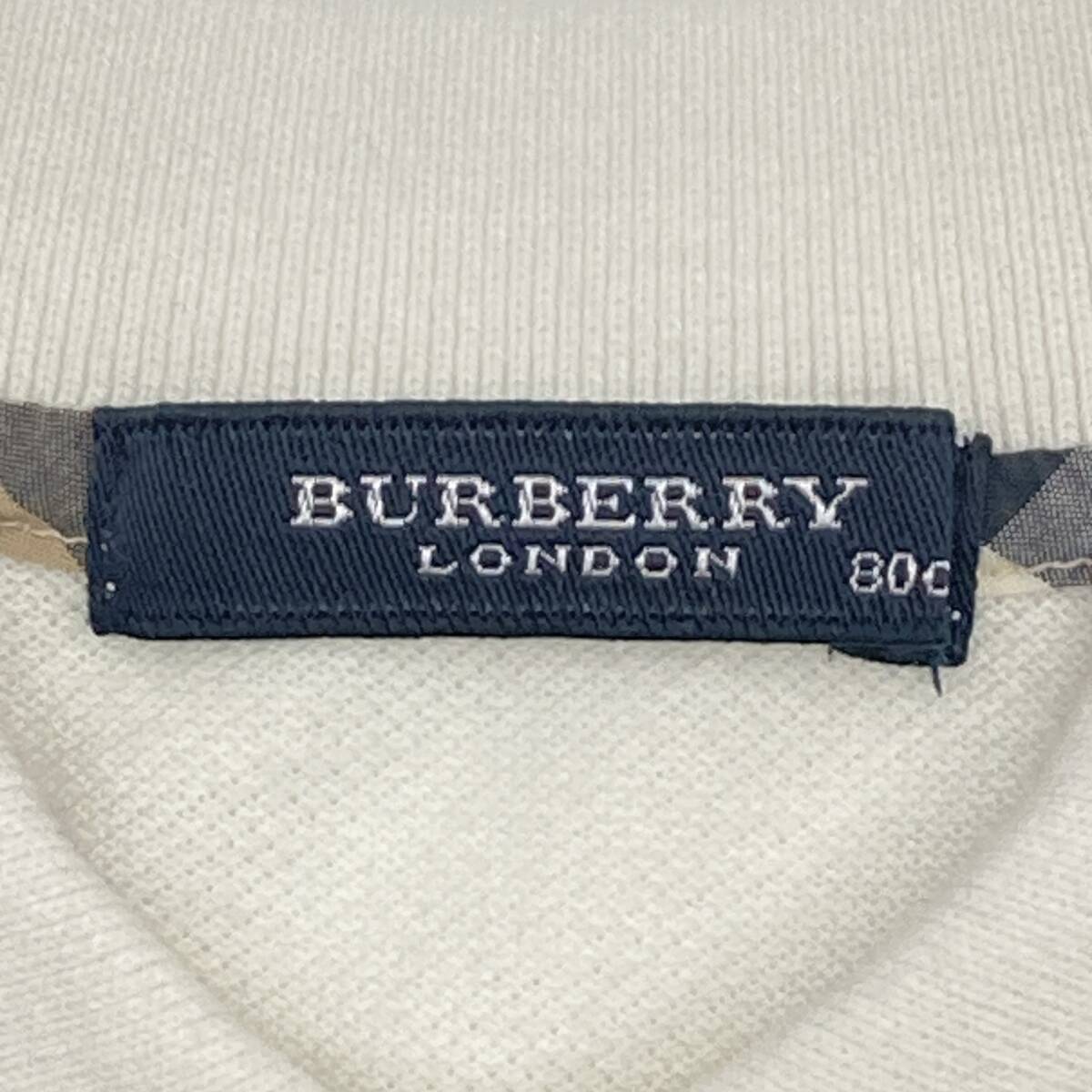 BURBERRY LONDON バーバリーロンドン　ポロシャツ　80サイズ　ホワイト　ベビー　半袖_画像6