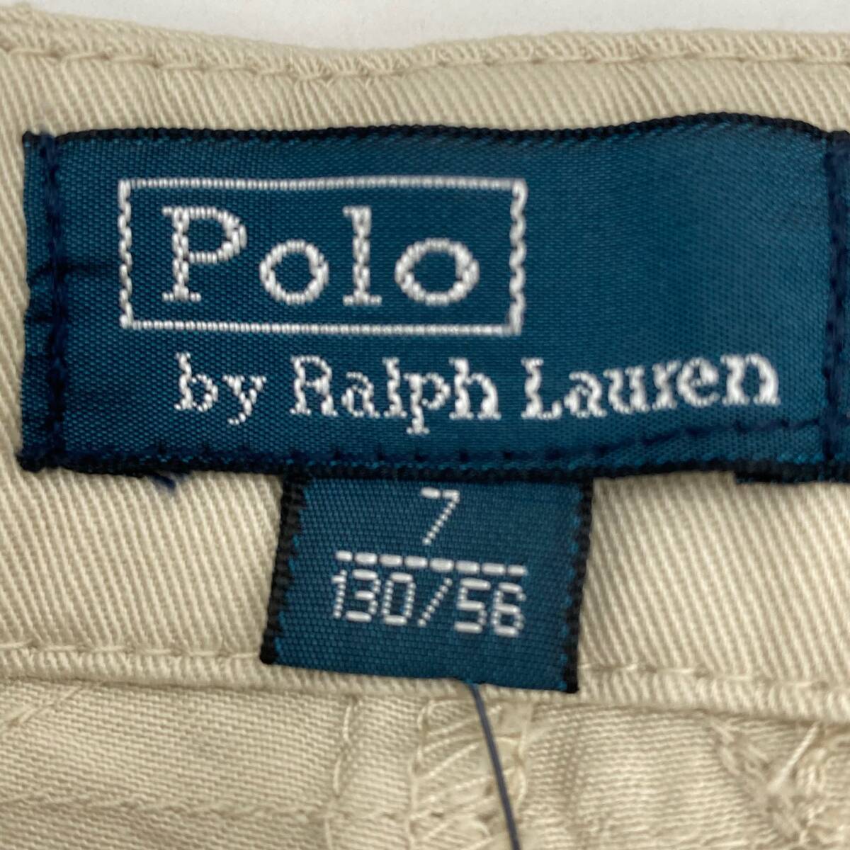 新品未使用　Polo by Ralph Lauren ポロ　ラルフローレン　ハーフパンツ　130サイズ　ベージュ　男女兼用_画像4