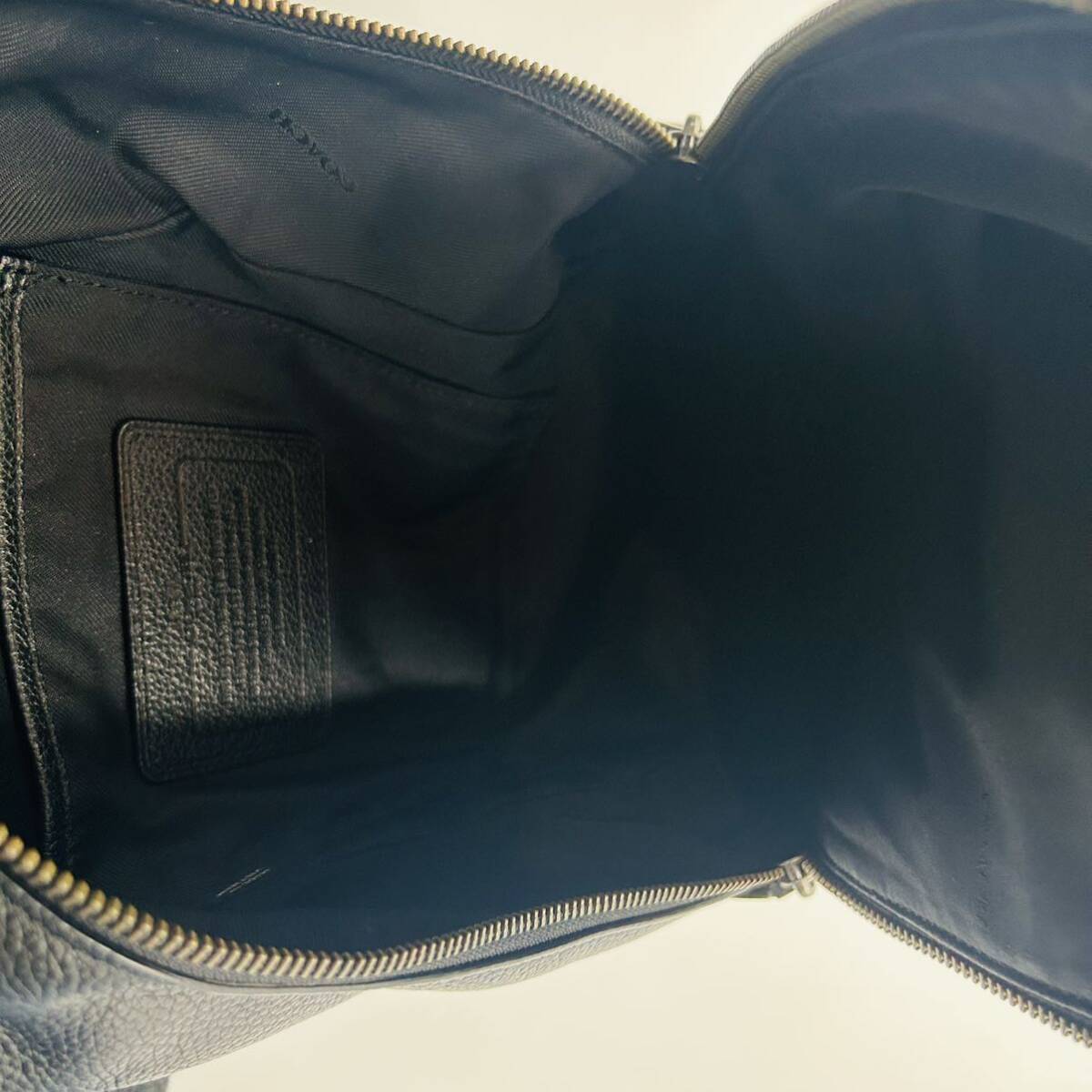1 jpy ~[ hard-to-find goods ] hard-to-find goods Coach COACH body bag shoulder bag waist bag leather gray men's lady's 