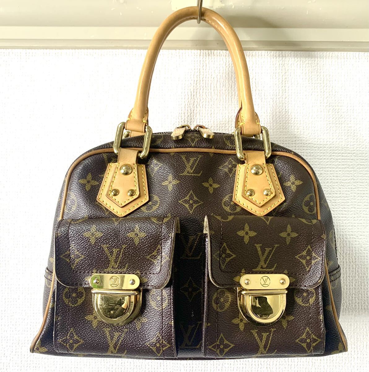 LOUIS VUITTON/ルイヴィトン マンハッタンPM モノグラム ハンドバッグ レディース の画像2