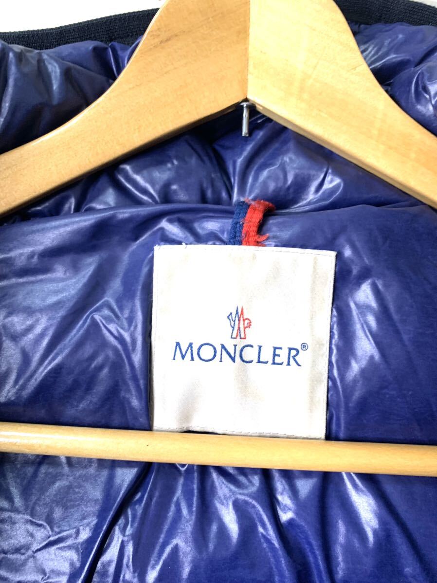 MONCLER/モンクレール レディース ロングダウンジャケット ダウンコート ネイビー 1サイズの画像4