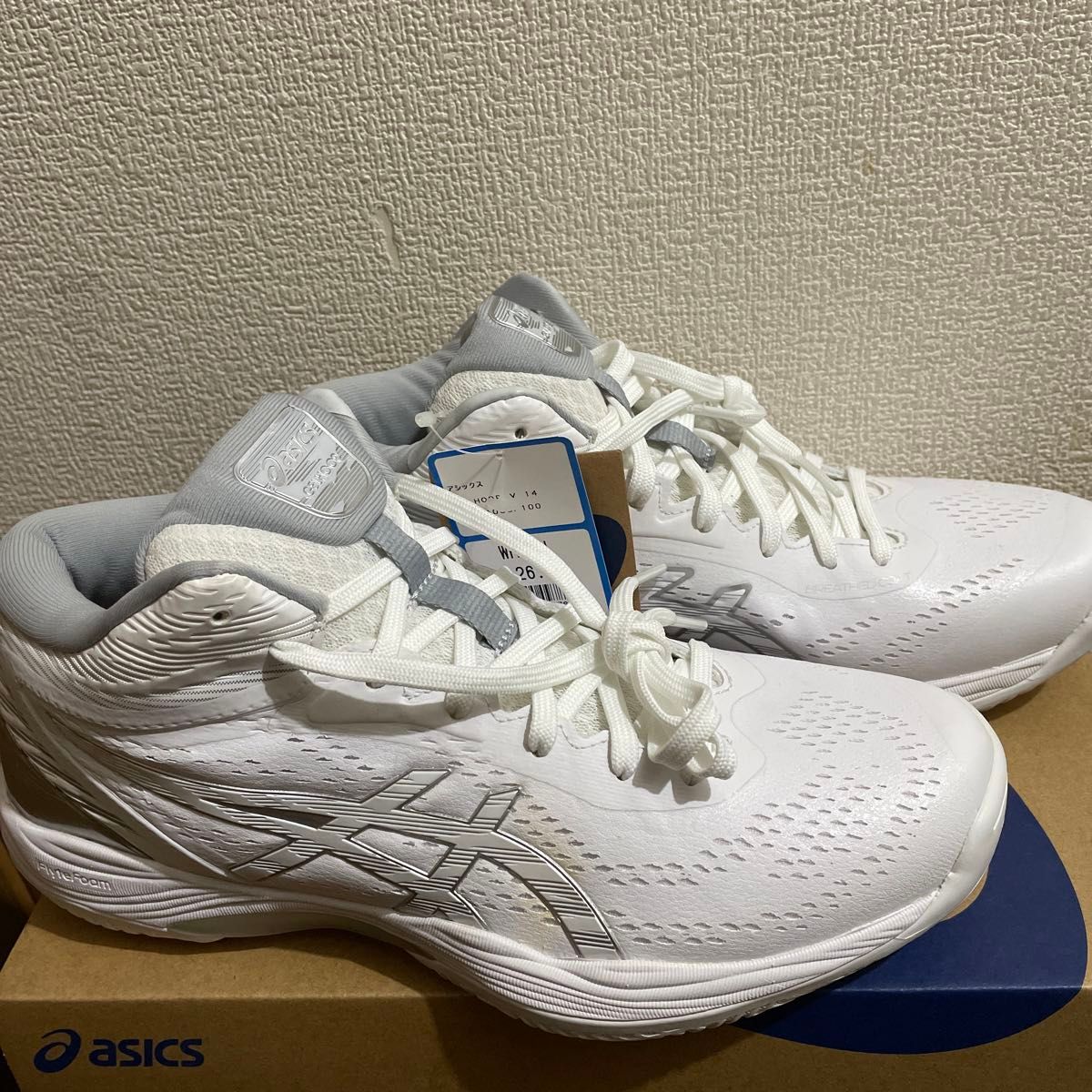 GW値下げ！新品未使用、アシックス ゲルフープ V14 スタンダード [サイズ：26.5cm] [ホワイト×ホワイト] ASICS