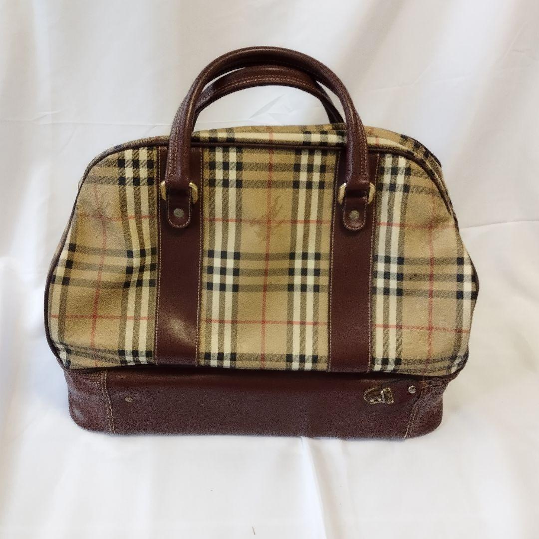 Burberry Burberry дорожная сумка сумка "Boston bag" noba проверка стандартный товар подлинный товар оценка завершено бесплатная доставка б/у товар бренд товар немедленно покупка приветствуется 