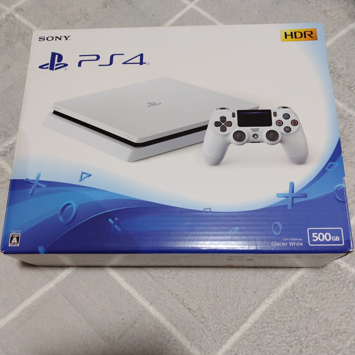 PS4 プレイステーション４ playstation4 中古 本体 白　white CUH-2100A 500GB グレイシャーホワイト SONY_画像1