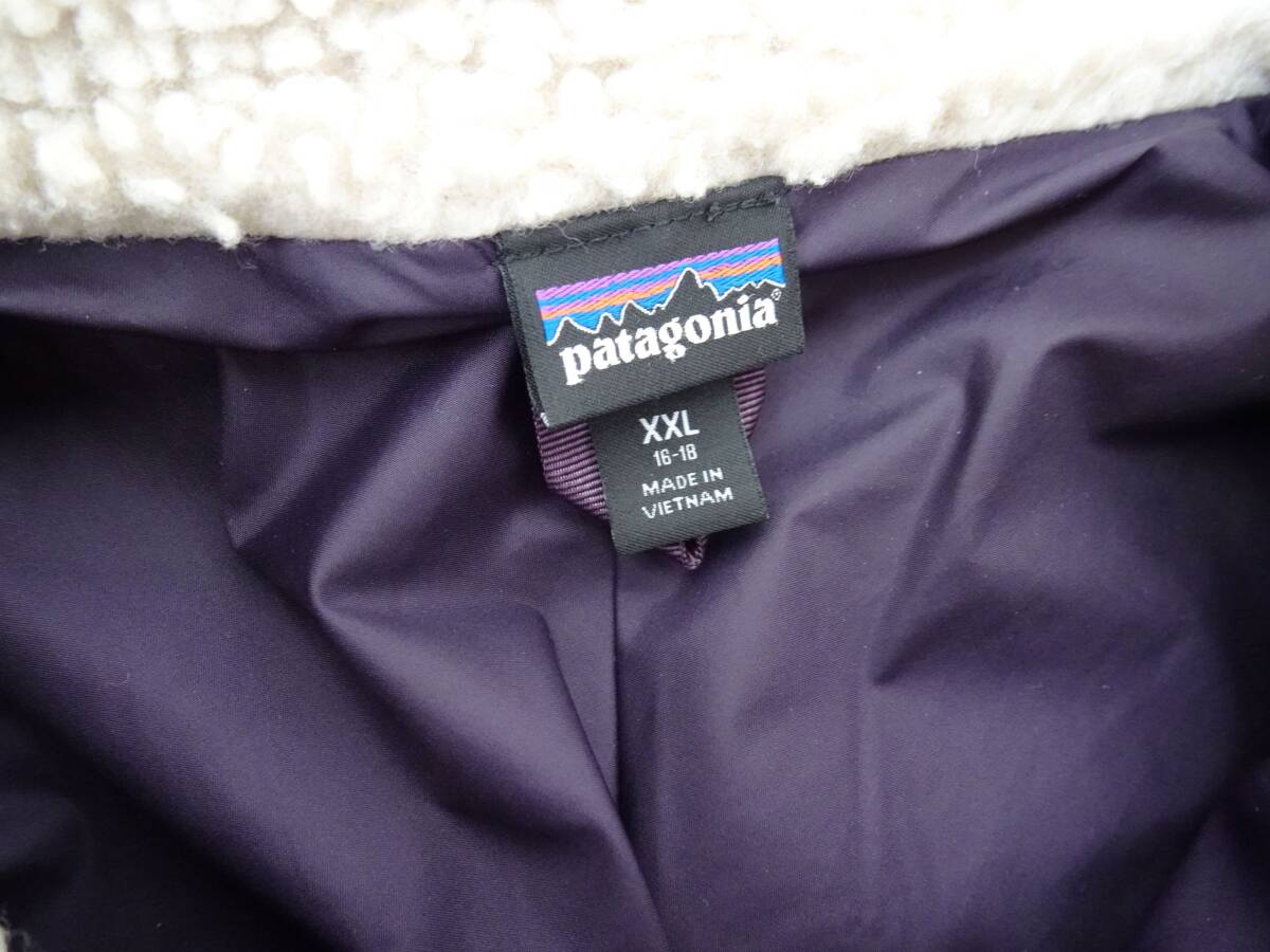 ★patagonia パタゴニア★ボアフリース レトロX キッズXXL（レディースＭサイズ相当）パープル ユナイテッドアローズ購入!! タグあり♪_画像4