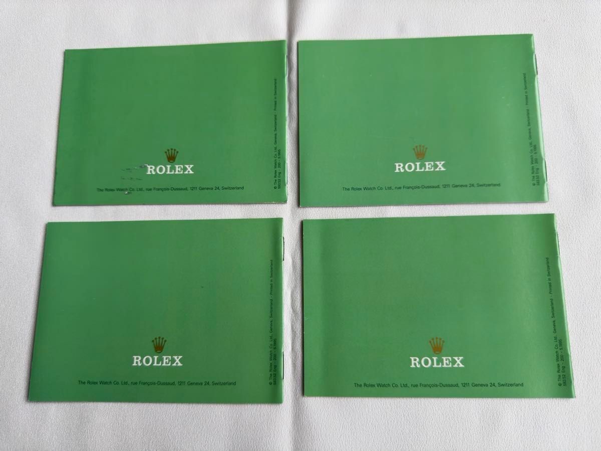 ロレックス ROLEX デイトジャスト 古い冊子 4冊 セット